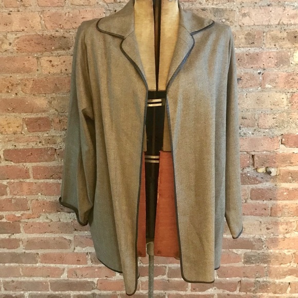 Shamask Open Front 💯 % Wool Blazer - Picture 1 of 3